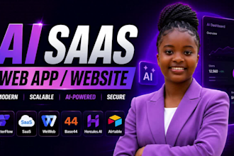 fix ai saas web app website flutterflow saas base44 hercules ai weweb airtable