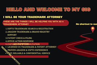 your license trademark attorney, patent attorney,  amazon, upsto, office action