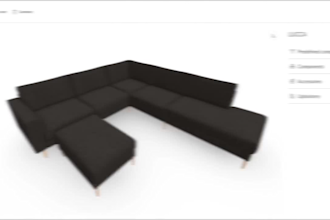build a 3d sofa configurator using threejs and webgl