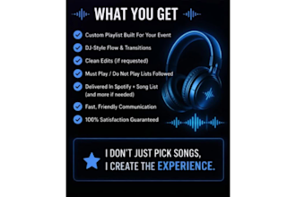 create high energy crowd tested music playlists