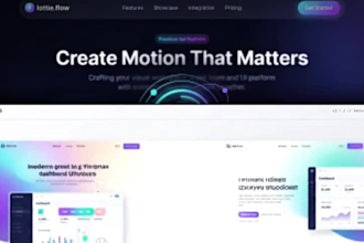 create lottie preloader loading web animation for landing page app
