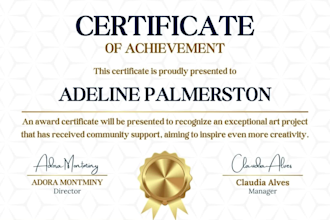 design a professional diploma, degree or award certificate that impresses