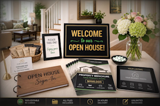 design real estate branding kit for realtors and agents