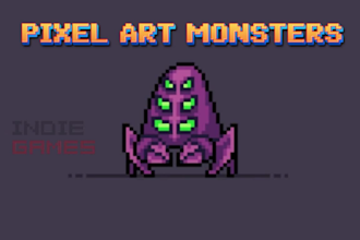 do pixel art monsters, characters, creature, fakemon, pokemon, and indie game