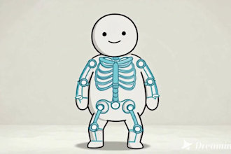 create moho pro 2d character rigging, smart bones and professional animation