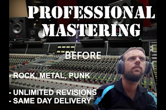 professionally master your rock, metal, or punk song