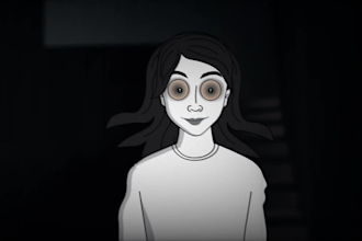create 2d horror animated stories or ads