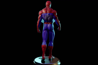 design a custom action figure for 3d printing or production