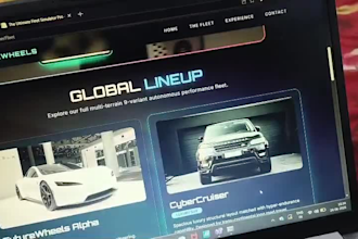 design a modern responsive car dealership website