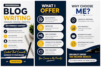 write engaging SEO blog posts and articles with human touch