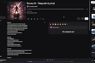 upload any original song clip to suno and provide a share link