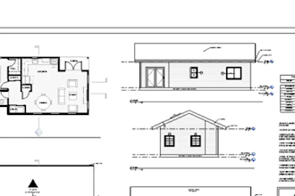 design a modern backyard adu, guest house or tiny home in revit