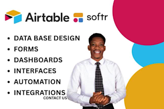 set up airtable, airtable database and client portal