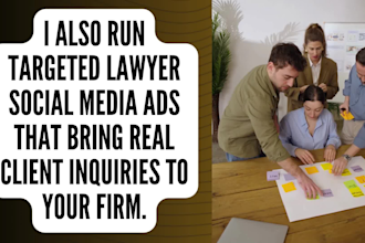 manage social media accounts for law firm