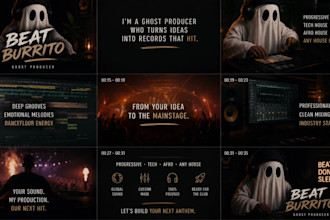 produce professional progressive, afro, tech or any other kind of house music