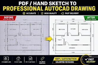redraw your floor plan in autocad with dimensions and layers