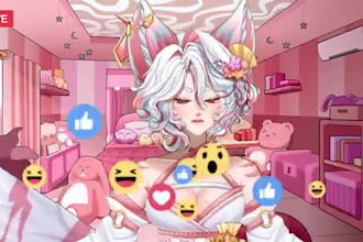 make vtuber background vtuber room twitch overlay vtuber banner twitch overlay