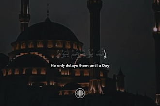 create professional quran recitation and islamic videos