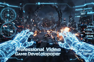develop unreal engine 5 mobile VR and PC games for professional game development
