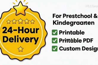 create colorful montessori flashcards for preschool learning
