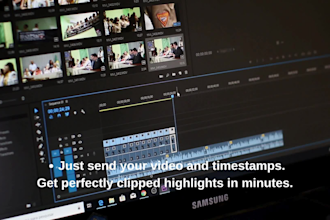 clip and trim your videos accurately based on your timestamps