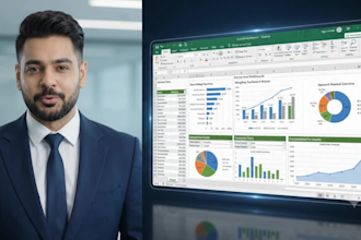 clean messy data, fix formulas, and build custom excel dashboards