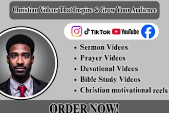 edit christian videos, sermons, devotionals and motivational reels for youtube