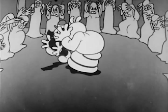 do 2d rubber hose animation, 1930s animation, retro cartoon, classic animation