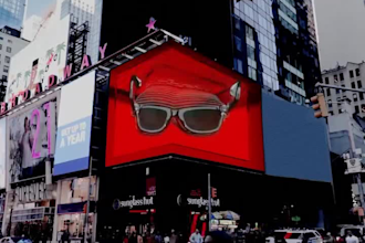 design 3d billboard animation anamorphic animation 3d led screen 3d cgi fooh ads