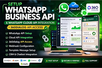 setup whatsapp business API whatsapp cloud API integration 360dialog  API access