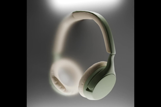 create a 3d render of your microphone, headphones or audio equipment