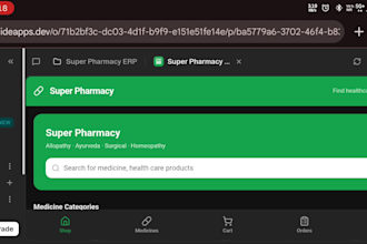 design a coustom e commerce pharmacy app