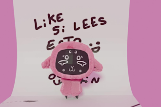 create a cute 3d lowpoly animation for any social media