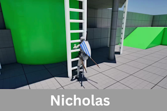 do custom emote, movement, combat animations for 3d character in unreal engine
