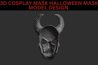sculpt 3d cosplay armor 3d helmet 3d mask 3d armor model design for 3d printing