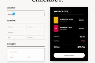create an interactive website for your beverage launch