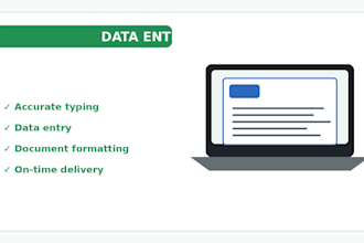 do accurate data entry and typing from PDF or images