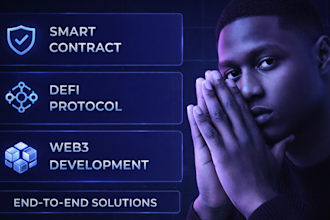 develop enterprises blockchain solution, smart contract, defi protocols
