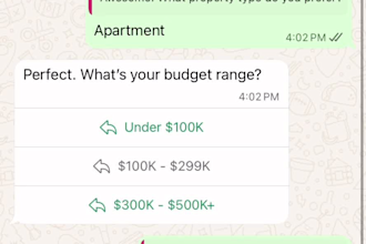 setup facebook chatbot for real estate agents to qualify leads