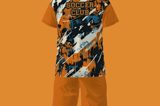 make 3d soccer uniform mockups and 3d animation in clo 3d