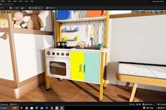 design 3d kids room, bedroom, nursery, or playroom with realistic renders