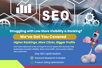 setup and optimize your etsy digital store using etsy SEO