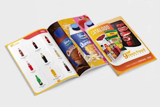 design a professional corporate brochure or product catalog