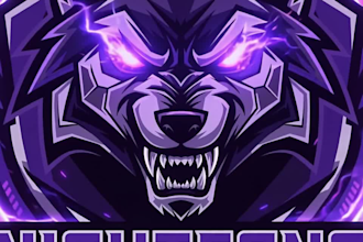 design a twitch mascot logo for streamers and esports