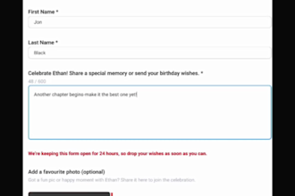 create a personalized digital guestbook and keepsake for your event