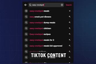 be your tiktok content manager for SEO posts and growth