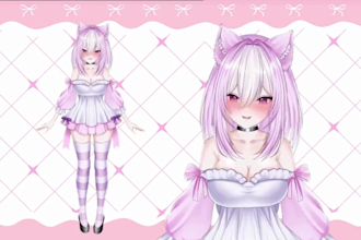 do live 2d vtuber model vtuber live2d vtuber model vtuber rigging