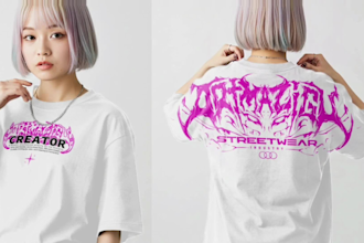create minimalist typography streetwear for t shirt design