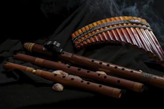 record professional bamboo flute, ney flute pan flute and native american flute