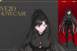 design custom live2d vtuber model png vtuber commission nsfw anime vtuber studio